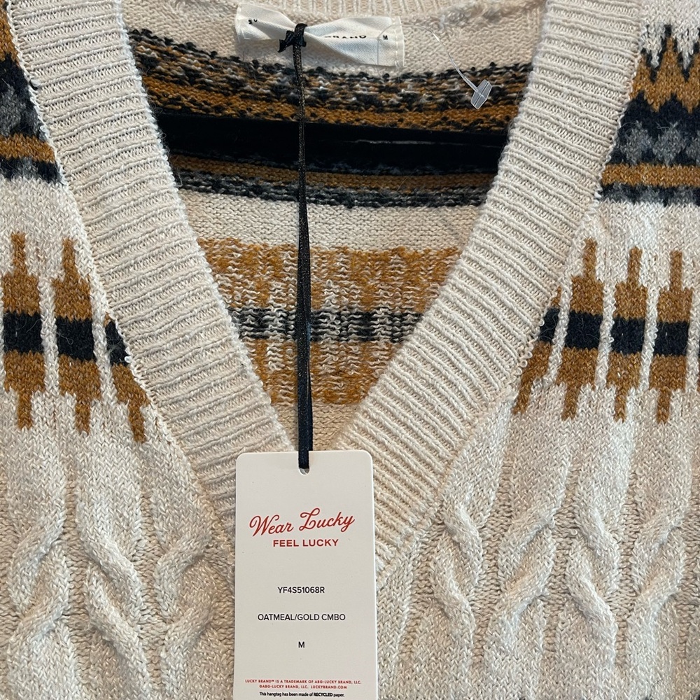 New Lucky Brand Knit Sweater Dress - Picture 2 of 4